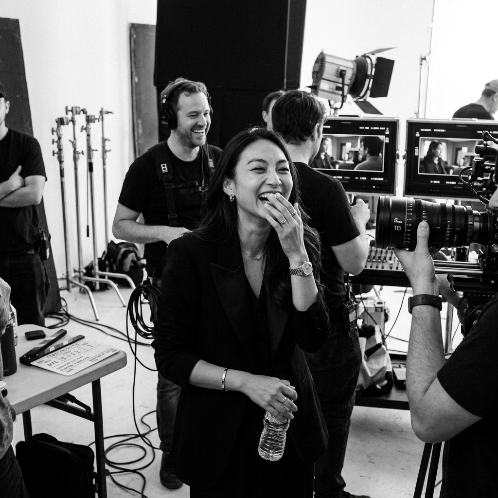 ภาพเบื้องหลังการทำงานของ Luna Araya